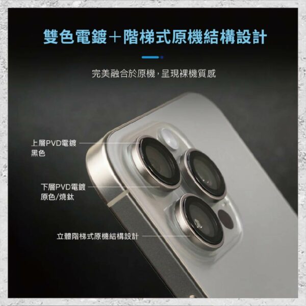 【hoda】藍寶石鏡頭保護貼 iPhone 15 / 15 Plus (原機結構設計款 2顆/組)：圖片 5