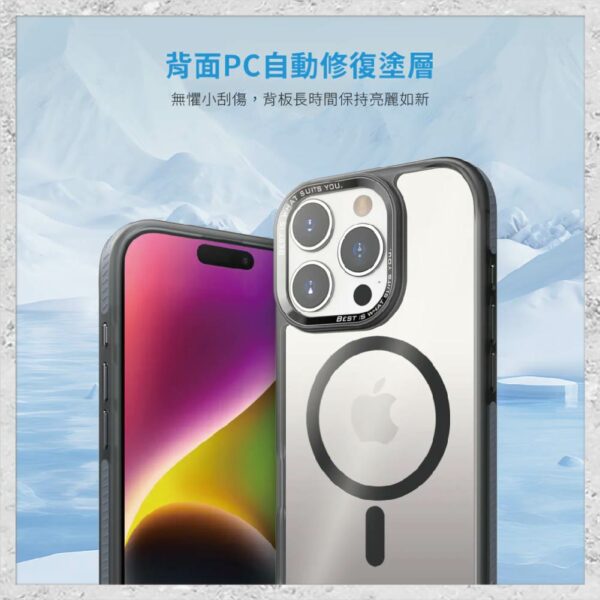 【hoda】MAGSAFE彩石軍規防摔保護殼 for iPhone16系列 軍規防摔殼 磁吸手機殼：圖片 3
