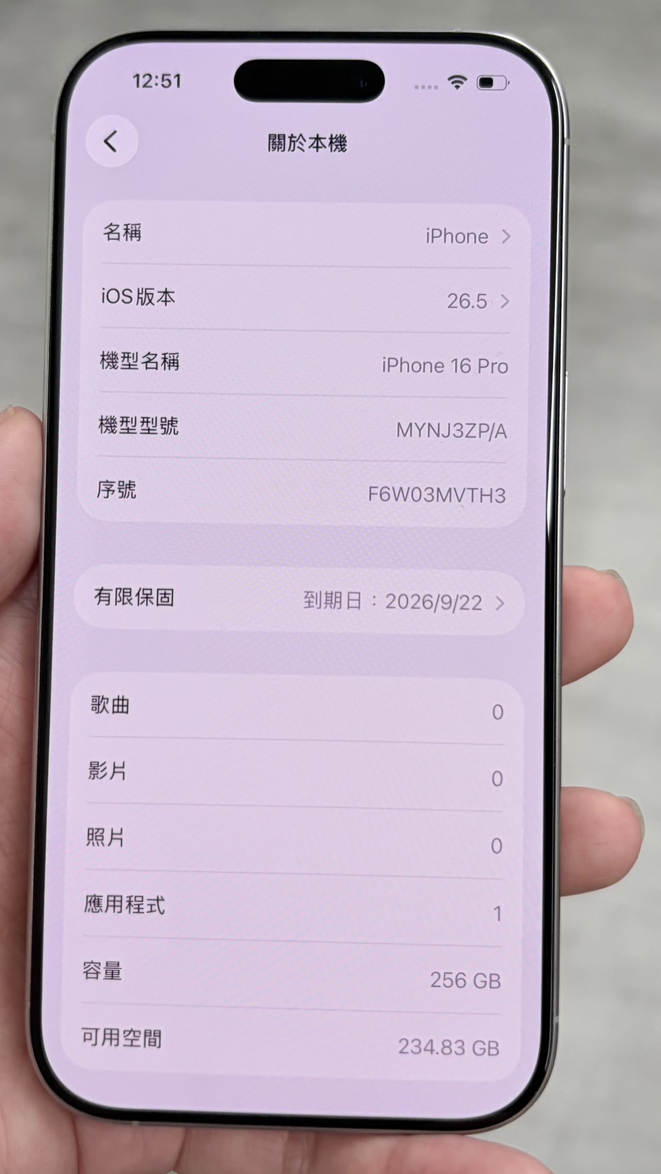Apple iPhone 16 Pro 256GB 白色鈦金屬 中古機 二手機 福利機 #91235:圖片 7