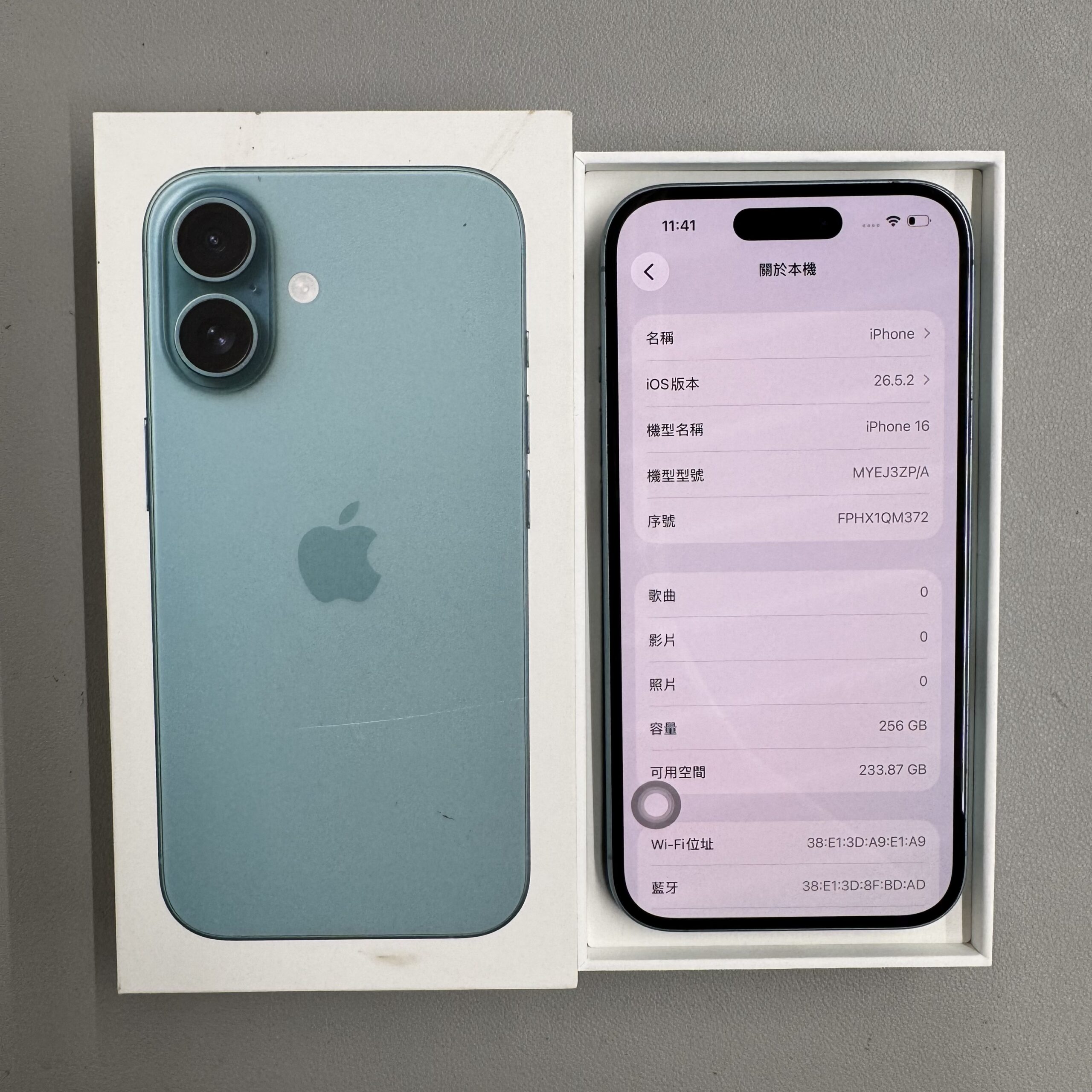 Apple iPhone 16 256GB 湖水綠 中古機 二手機 福利機 #24989:圖片 2
